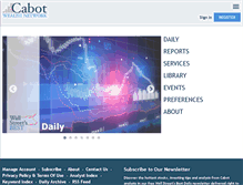 Tablet Screenshot of cabotwealth.com